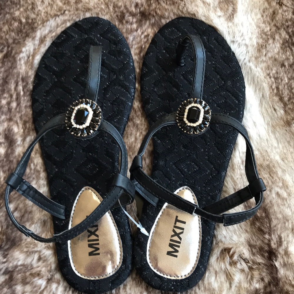 MIXIT Black Sandals